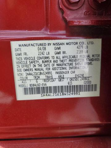 Photo 11 VIN: 1N4AL21E18N524991 - NISSAN ALTIMA 