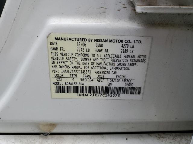 Photo 11 VIN: 1N4AL21E27C145573 - NISSAN ALTIMA 2.5 