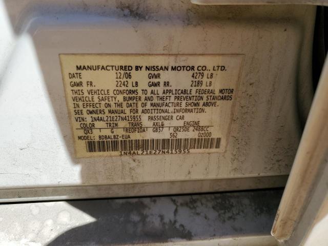 Photo 12 VIN: 1N4AL21E27N415955 - NISSAN ALTIMA 