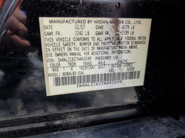 Photo 11 VIN: 1N4AL21E27N441049 - NISSAN ALTIMA 