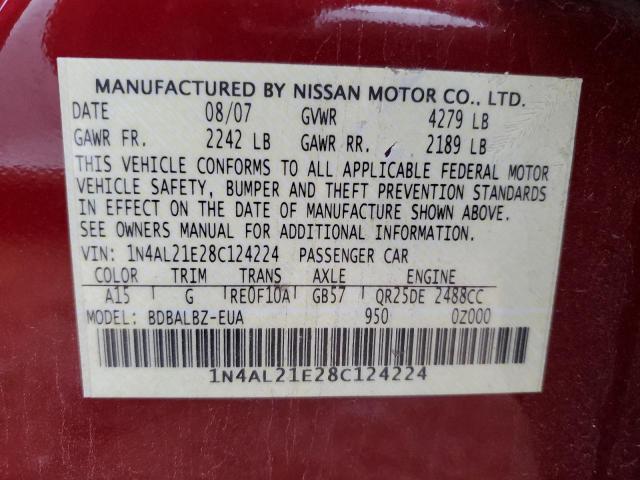 Photo 11 VIN: 1N4AL21E28C124224 - NISSAN ALTIMA 