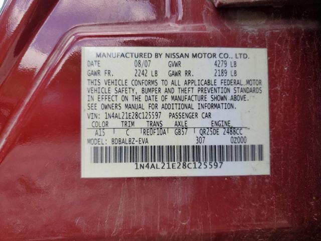 Photo 11 VIN: 1N4AL21E28C125597 - NISSAN ALTIMA 