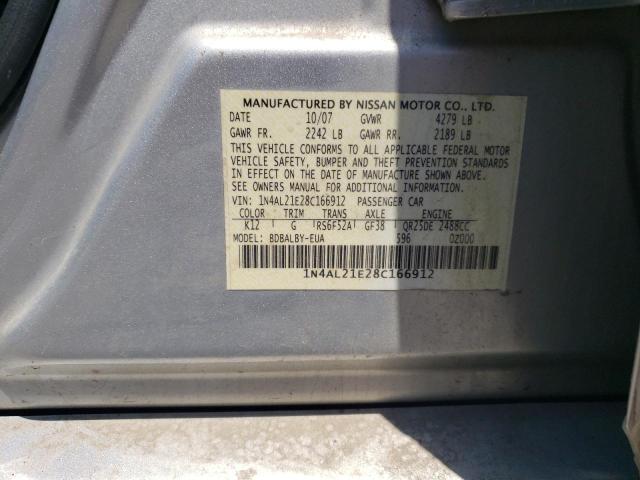 Photo 12 VIN: 1N4AL21E28C166912 - NISSAN ALTIMA 