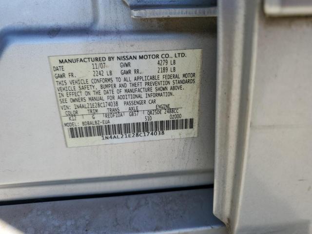 Photo 11 VIN: 1N4AL21E28C174038 - NISSAN ALTIMA 