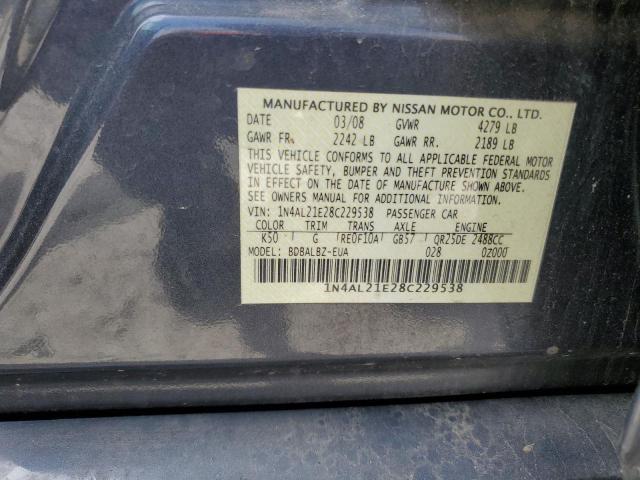 Photo 11 VIN: 1N4AL21E28C229538 - NISSAN ALTIMA 