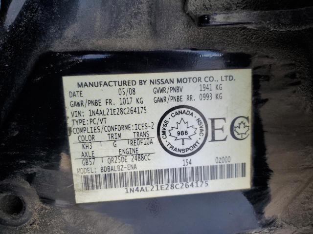 Photo 11 VIN: 1N4AL21E28C264175 - NISSAN ALTIMA 