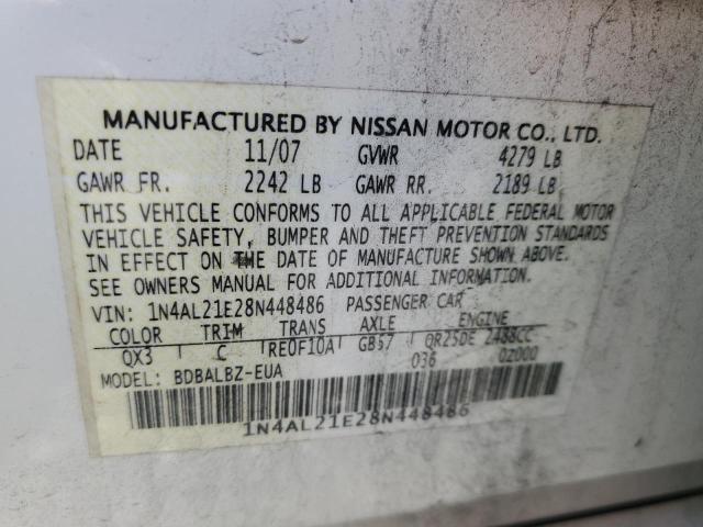 Photo 11 VIN: 1N4AL21E28N448486 - NISSAN ALTIMA 2.5 