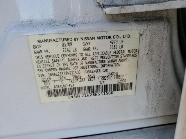 Photo 11 VIN: 1N4AL21E28N531500 - NISSAN ALTIMA 