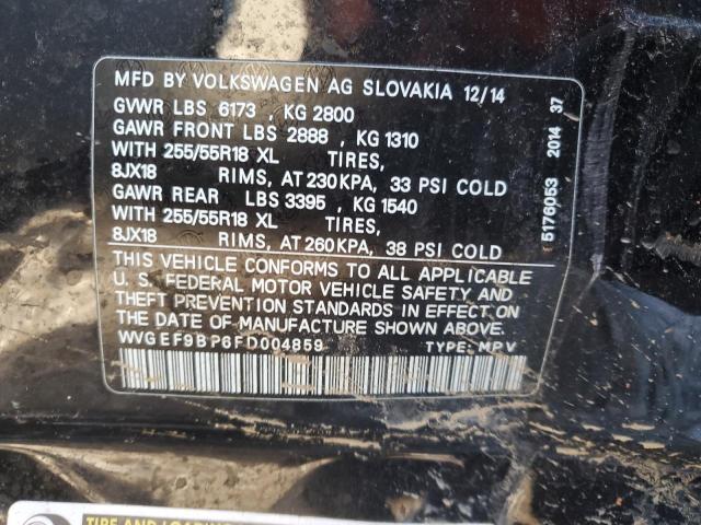 Photo 12 VIN: 1N4AL21E29N426635 - VOLKSWAGEN TOUAREG 