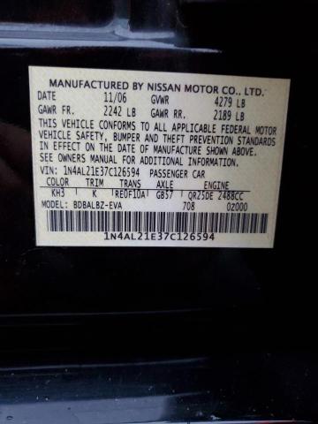 Photo 11 VIN: 1N4AL21E37C126594 - NISSAN ALTIMA 