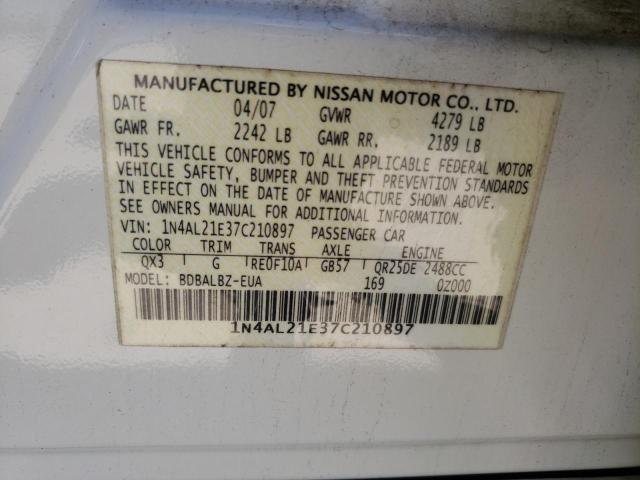 Photo 12 VIN: 1N4AL21E37C210897 - NISSAN ALTIMA 2.5 