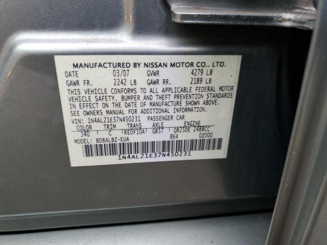 Photo 11 VIN: 1N4AL21E37N450231 - NISSAN ALTIMA 2.5 