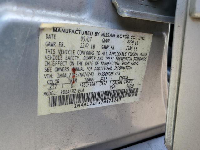 Photo 11 VIN: 1N4AL21E37N474240 - NISSAN ALTIMA 