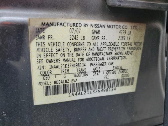 Photo 11 VIN: 1N4AL21E37N498134 - NISSAN ALTIMA 