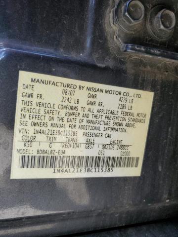 Photo 12 VIN: 1N4AL21E38C115385 - NISSAN ALTIMA 