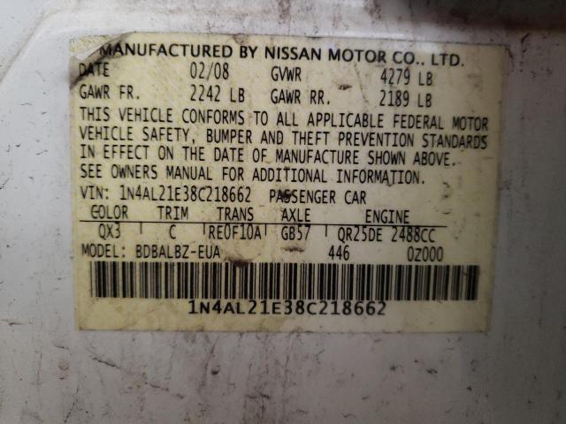 Photo 11 VIN: 1N4AL21E38C218662 - NISSAN ALTIMA 