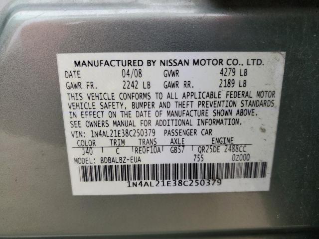 Photo 11 VIN: 1N4AL21E38C250379 - NISSAN ALTIMA 