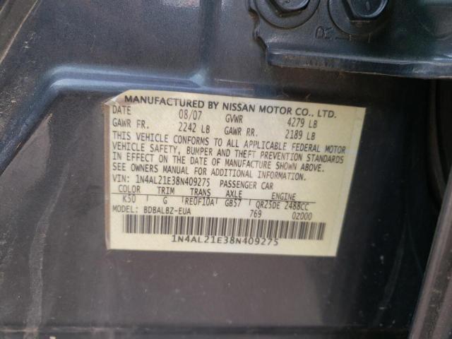 Photo 9 VIN: 1N4AL21E38N409275 - NISSAN ALTIMA 2.5 