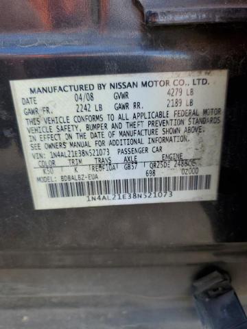 Photo 12 VIN: 1N4AL21E38N521073 - NISSAN ALTIMA 