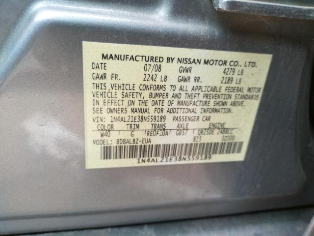 Photo 9 VIN: 1N4AL21E38N559189 - NISSAN ALTIMA 