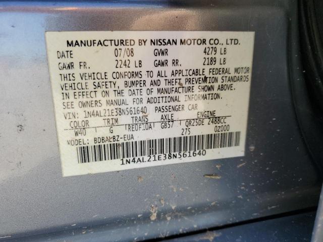 Photo 12 VIN: 1N4AL21E38N561640 - NISSAN ALTIMA 2.5 