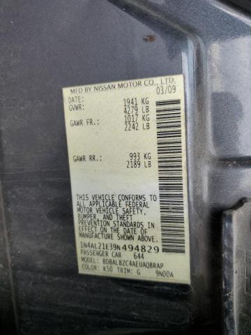 Photo 11 VIN: 1N4AL21E39N494829 - NISSAN ALTIMA 2.5 