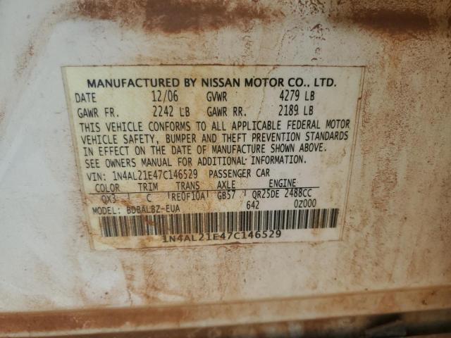 Photo 11 VIN: 1N4AL21E47C146529 - NISSAN ALTIMA 