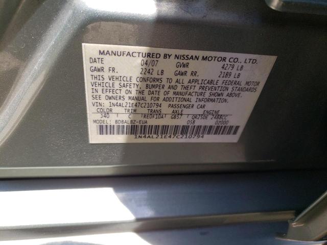 Photo 11 VIN: 1N4AL21E47C210794 - NISSAN ALTIMA 