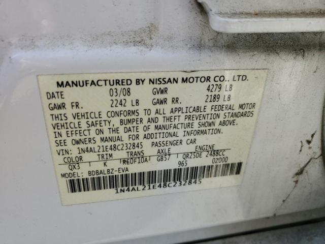 Photo 11 VIN: 1N4AL21E48C232845 - NISSAN ALTIMA 2.5 