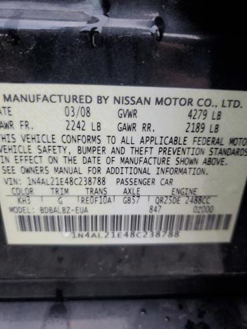 Photo 11 VIN: 1N4AL21E48C238788 - NISSAN ALTIMA 2.5 