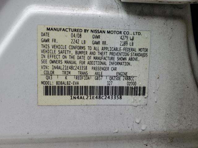 Photo 11 VIN: 1N4AL21E48C243358 - NISSAN ALTIMA 