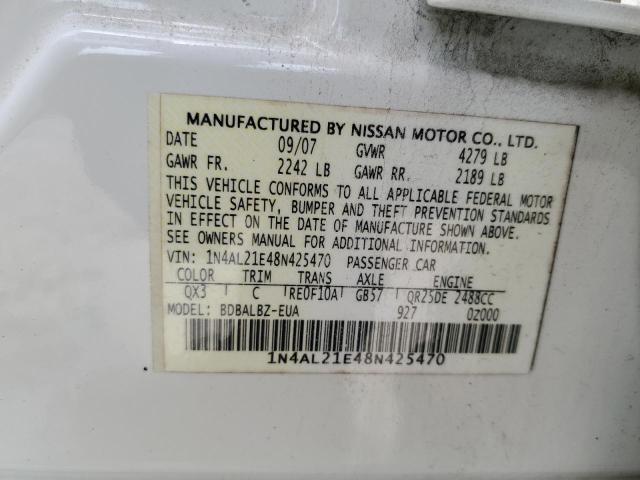 Photo 11 VIN: 1N4AL21E48N425470 - NISSAN ALTIMA 