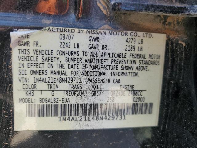 Photo 12 VIN: 1N4AL21E48N429731 - NISSAN ALTIMA 