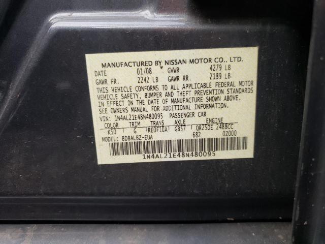 Photo 11 VIN: 1N4AL21E48N480095 - NISSAN ALTIMA 