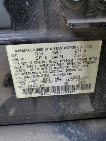 Photo 11 VIN: 1N4AL21E48N483367 - NISSAN ALTIMA 