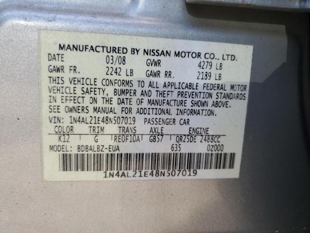 Photo 11 VIN: 1N4AL21E48N507019 - NISSAN ALTIMA 