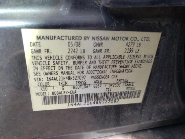 Photo 11 VIN: 1N4AL21E48N527092 - NISSAN ALTIMA 2.5 