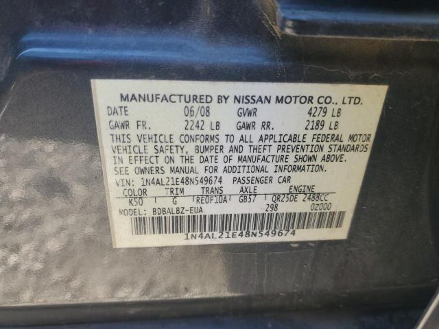 Photo 11 VIN: 1N4AL21E48N549674 - NISSAN ALTIMA 