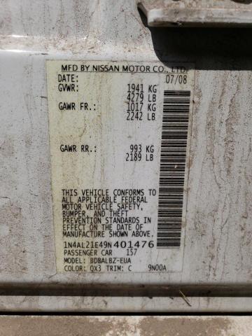 Photo 11 VIN: 1N4AL21E49N401476 - NISSAN ALTIMA 2.5 