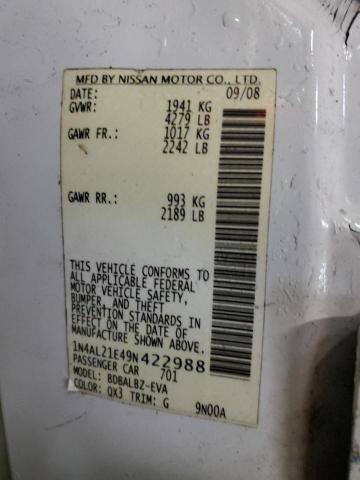 Photo 12 VIN: 1N4AL21E49N422988 - NISSAN ALTIMA 