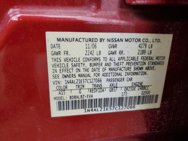 Photo 11 VIN: 1N4AL21E57C127066 - NISSAN ALTIMA 