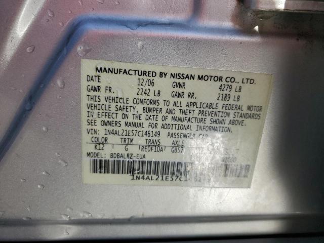 Photo 11 VIN: 1N4AL21E57C146149 - NISSAN ALTIMA 2.5 