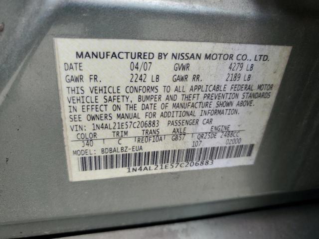 Photo 11 VIN: 1N4AL21E57C206883 - NISSAN ALTIMA 