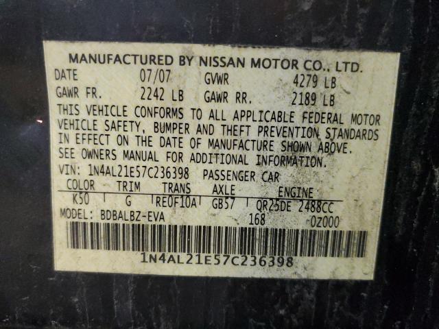 Photo 11 VIN: 1N4AL21E57C236398 - NISSAN ALTIMA 