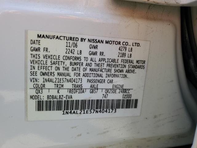 Photo 11 VIN: 1N4AL21E57N404173 - NISSAN ALTIMA 