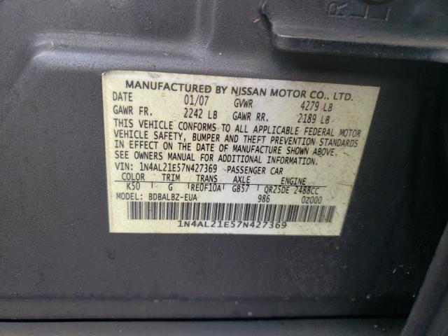 Photo 11 VIN: 1N4AL21E57N427369 - NISSAN ALTIMA 