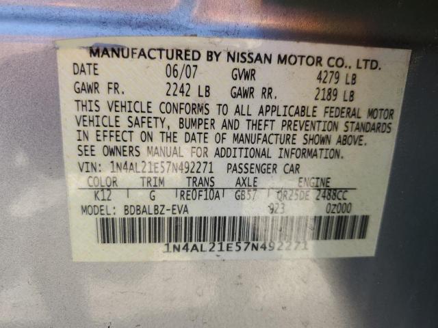 Photo 11 VIN: 1N4AL21E57N492271 - NISSAN ALTIMA 