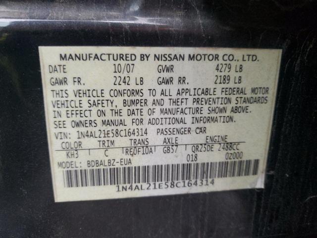 Photo 11 VIN: 1N4AL21E58C164314 - NISSAN ALTIMA 2.5 