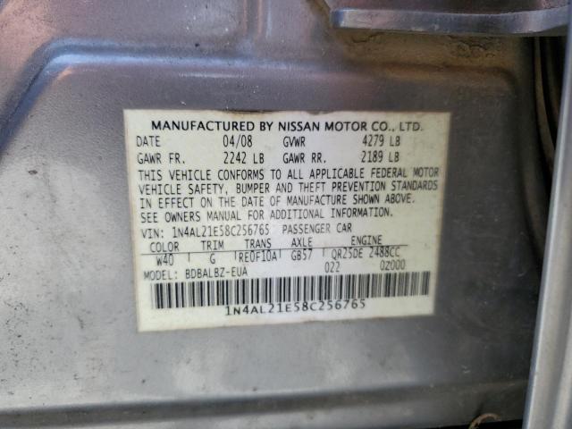 Photo 11 VIN: 1N4AL21E58C256765 - NISSAN ALTIMA 