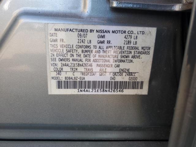 Photo 11 VIN: 1N4AL21E58N426546 - NISSAN ALTIMA 2.5 